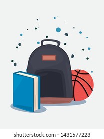 back to school supplies design