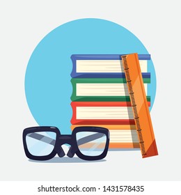 back to school supplies design