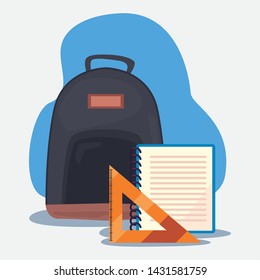 back to school supplies design