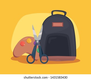 back to school supplies design