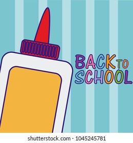 Back to school and supplies vector illustration graphic design