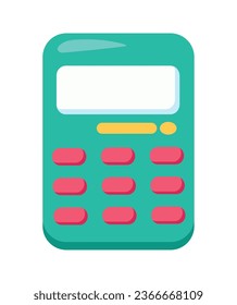 back to school supply calculator isolated icon