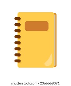 back to school supply notebook isolated icon