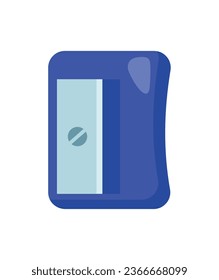 back to school supply sharpener isolated icon