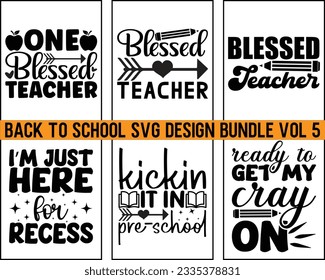  Vol. 5,Paquete Svg para profesores,Paquete de diseño de svg de regreso a la escuela,Bienvenidos de vuelta a la escuela svg Budle,Regalo para profesores, Escuela y Enseñanza,Cortar archivos para cricut,escuela, educación,Paquete Svg