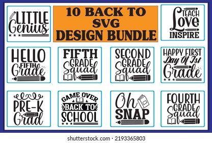 back to school svg design bundle, vector file,