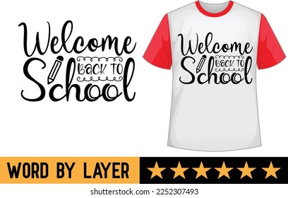 Back to school svg t shirt design