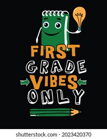 back to school t shirt design.
