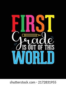 Back To school T Shirt Design Template
