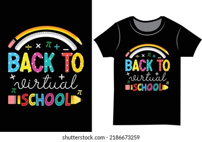 Back to school t shirt design. Back to school t shirt design gift for the child and teacher.