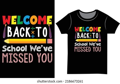 Back to school t shirt design. Back to school t shirt design gift for the child and teacher.