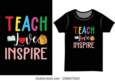 Back to school t shirt design. Back to school t shirt design gift for the child and teacher.