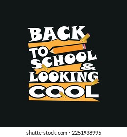 back to School t shirt design, poster, print, postcard and other uses