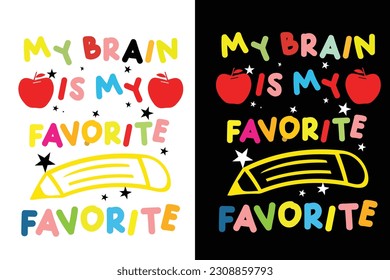 Back to school t shirt design