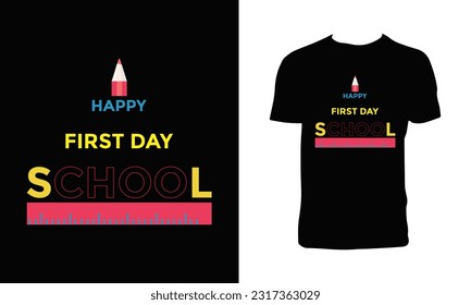 Back To School T Shirt Design. 
