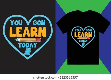 Back to School T Shirt Design Graphic