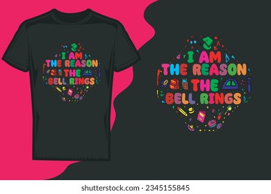 Back to school t shirt design