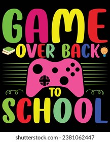 Back to school t shirt design