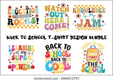 back to school t shirt design bundle 
 