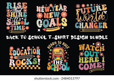 back to school t shirt design bundle 
 