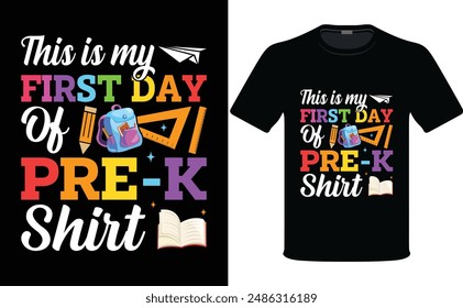 Back to school t shirt design vector file