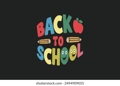 Back to school t shirt design