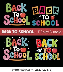 BACK TO SCHOOL T SHIRT DESIGN BUNDLE FOR SCHOOL LOVER.