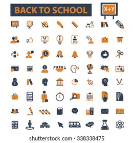 back to school, teacher, mathematics, literature, pupil, lessons  icons, signs vector concept set for infographics, mobile, website, application
