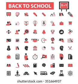 back to school, teacher, mathematics, literature, pupil, lessons  icons, signs vector concept set for infographics, mobile, website, application
