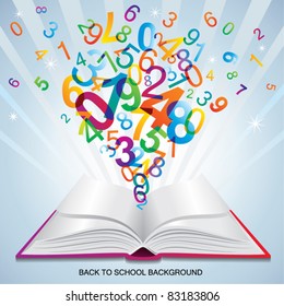 Back to SCHOOL template. Abstract background.