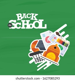 Back to School, template for Back to school , Back to school banner and card design