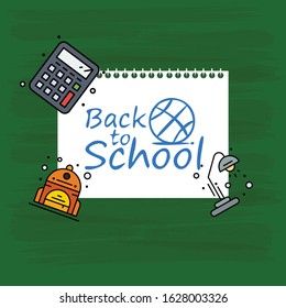 Back to School, template for Back to school , Back to school banner and card design