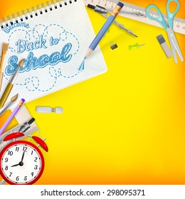 Back to School template concept. EPS 10 vector file included