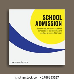 Back to school template. Great vector for social media, banner, flyer, school promotion, education etc
