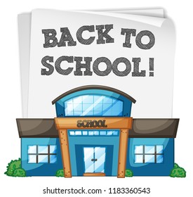 Back to school template illustration