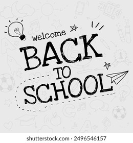 Back to School template vector editable