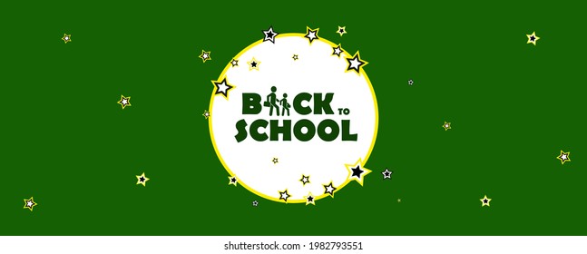 back to school text to banner background
