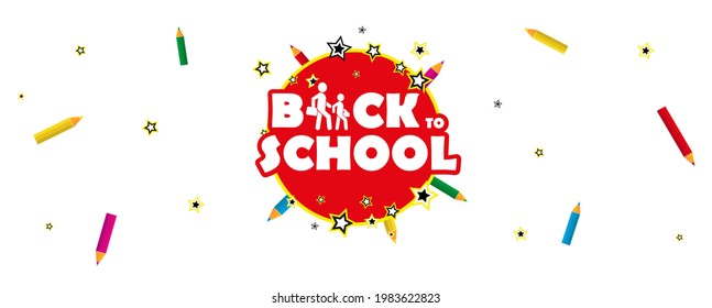 back to school text to banner background