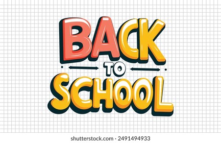 Back to School text design