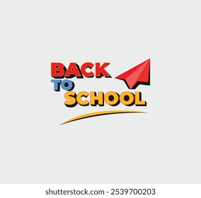 Back to school text design 