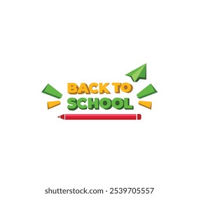 Back to school text design 
