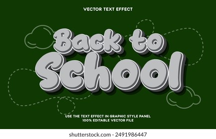 Back to school text effect 05