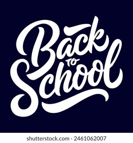 Back to school text effect vector design