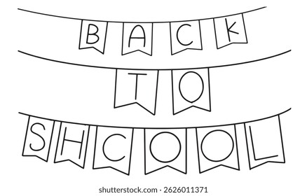 Back to school text font calligraphy hand written lettering script black color flag object back to school child education student learning black to school  study classroom university friendship happy 