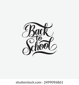 Ilustración de texto de regreso a la escuela.