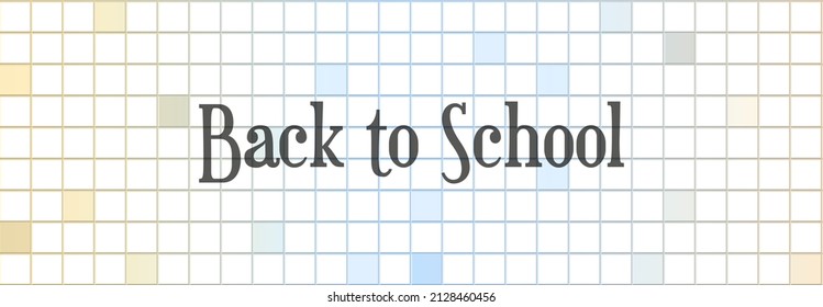 back to school text on wall background