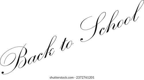 Volver a la ilustración de signo de texto escolar sobre fondo blanco