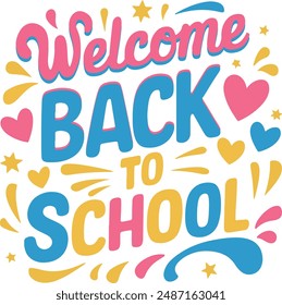 Back to school text vector template design. Back to school greeting in green chalk board space for typography and yellow pattern background. Vector illustration school greeting template.