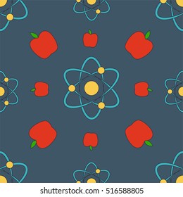 Back to school theme seamless pattern