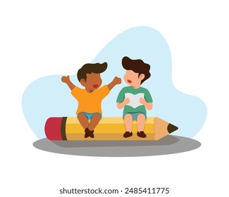 back to school themed illustration.
